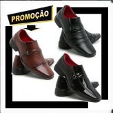 Varejo: Kit 3 Pares De Sapato Social Masculino. Ref:000,07