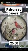 Relógio parede pássaro