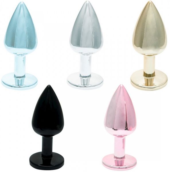 PLUG ANAL EM METAL COM PEDRA HARD