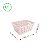 Cesta Organizadora Coza One Bege 1,5 Lts.