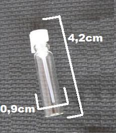 100 Frascos Para Amostra 1ml Flaconete gordinho