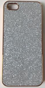 CASE GLITTER PRATA PARA IPHONE 5 E 5S