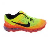 Tênis Nike Air Max 2014 Laranja e Verde Limão MOD:11636 Lanç