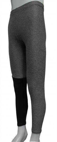 legging masculina (P-M-G) cinza com detalhe preto