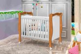 Berco Mini Cama Alvin Nature.Branco J A Moveis