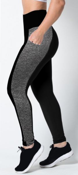 Legging bolsos ( P-M-G), cintura alta, bolsos, tecido preto gramatura média