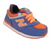 Tênis Bebê New Balance 574 Azul Marinho e Laranja