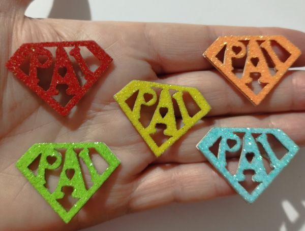 Super Pai Colorido (60 Adesivos)