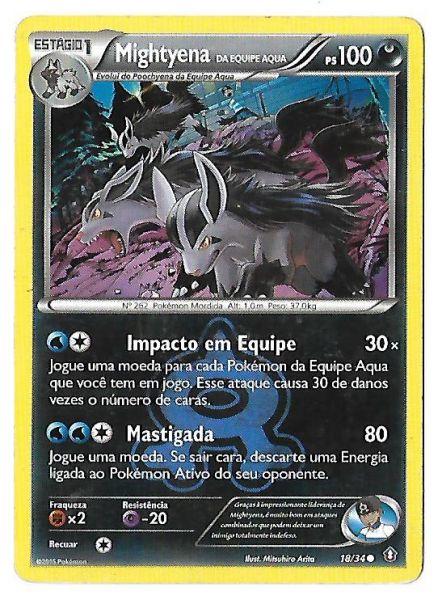 Pokemon Mightyena da Equipe Aqua Crise Dupla