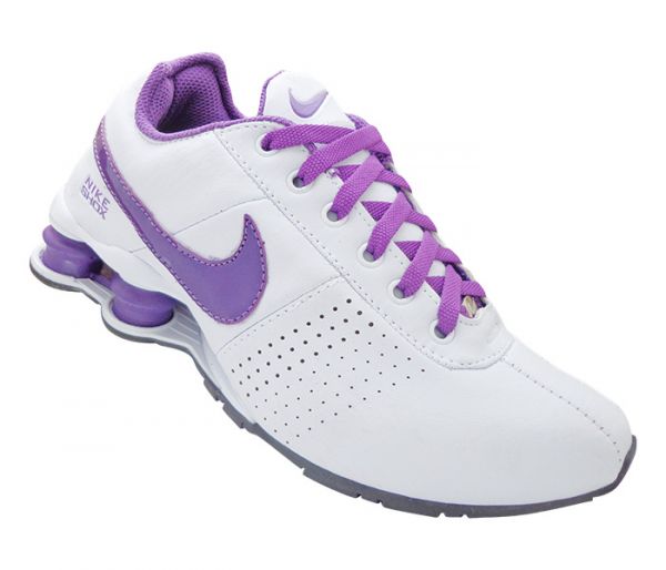 Tênis Feminino Nike Shox Deliver Branco e Roxo