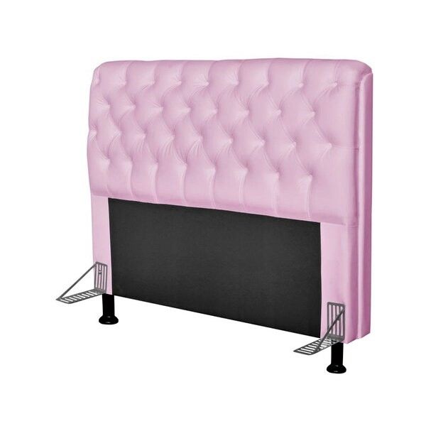 Cabeceira King Paris 195 Veludo Rose 2300 SR Cabec