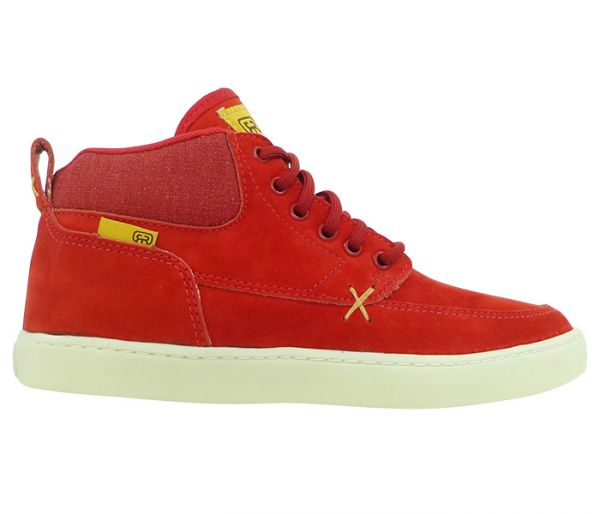 Tênis Hocks Coruña Mid Couro Vermelho