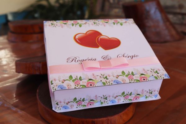 Caixa convite paa padrinhos