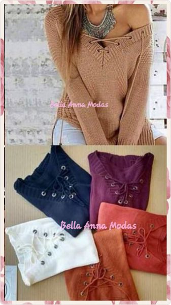 Blusas de frio de tricôt