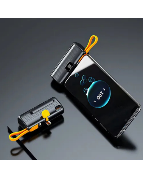 Power Bank:carregamento Para Dispositivo Móvel. Com Suporte Cor Preto