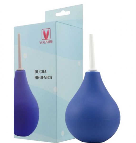 DUCHA HIGIÊNICA COM APLICADOR REMOVÍVEL 200ML COR AZUL