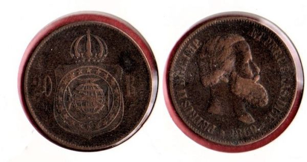 B788-07 - 20 Réis- 1869 - Império