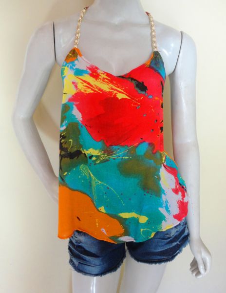 CAMISETA ALÇA DE PEROLA