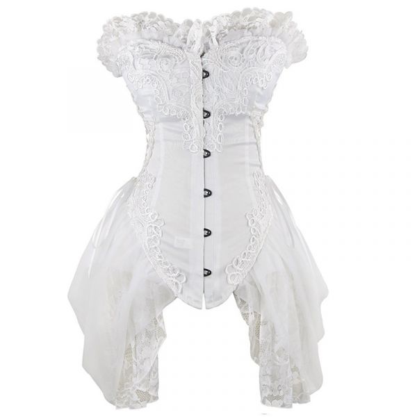 Corset Overbust Renda Aço RF35