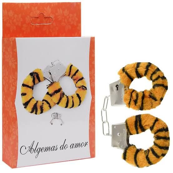 ALGEMA DE METAL PELÚCIA REVESTIDA FUR LOVE CUFFS SEXY IMPORT