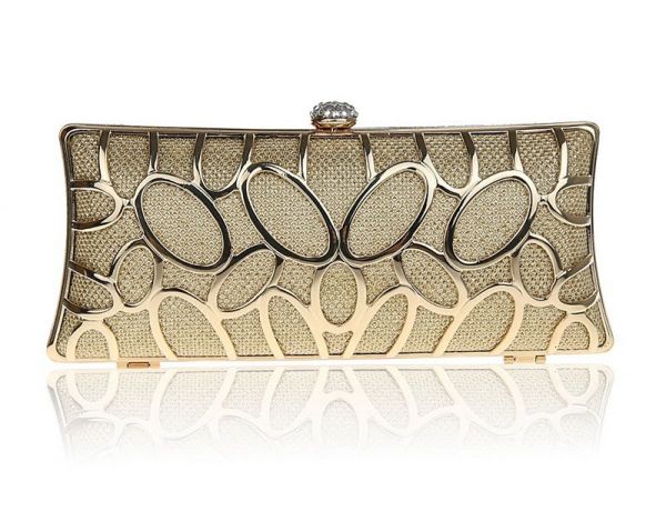 Bolsa Feminino De Mão Luxo Com Strass Casamento Fashion Esti