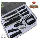 Jogo Faca em Inox Profissional Kit Churrasco