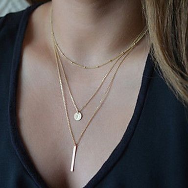 Mulheres Y Shaped Básico Fashion Colares com Pendentes Y-colares Liga Colares com Pendentes Y-colare
