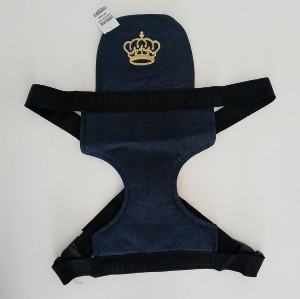 Canguru Bebe Sling Jeans Coroa Dourada