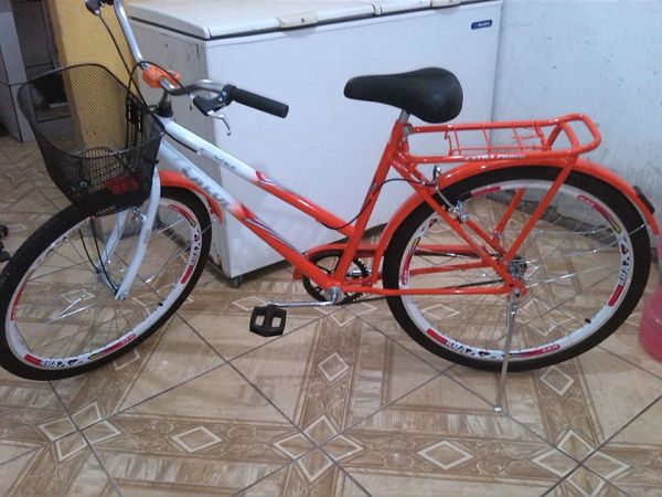 Bicicleta Aro 26 Petiz Z Vermelha - laranja / branco