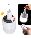 Lampião Solar Luz de Emergência LED Para Acampamento Recarregável – BOM4212