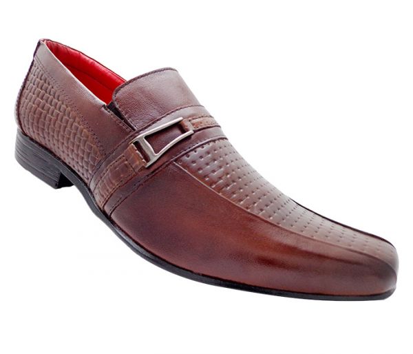 Sapato Social HiperFlex Couro Marrom MOD:12759 [Original]