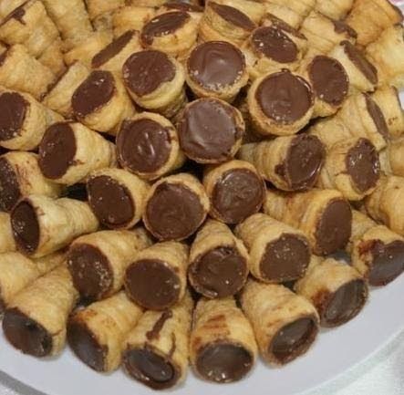 canudinhos de chocolate