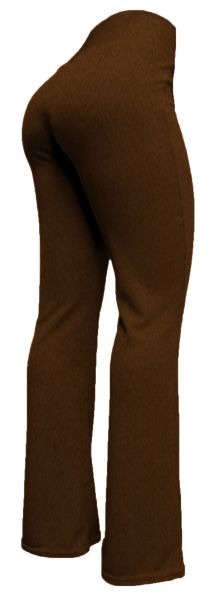 calça feminina caramelo(GG-46)), flare ou corte reto, tecido crepe de malha