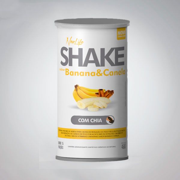 Shake Banana & Canela 450g c/ Chia
