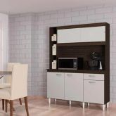 A883.Kit Cozinha Duda 140 5P1G Chocolate.Off White Poquema