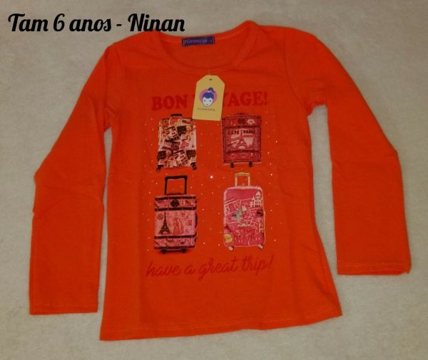 Camiseta Manga Longa Ninan