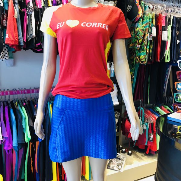Blusa baby look Eu Amo Correr