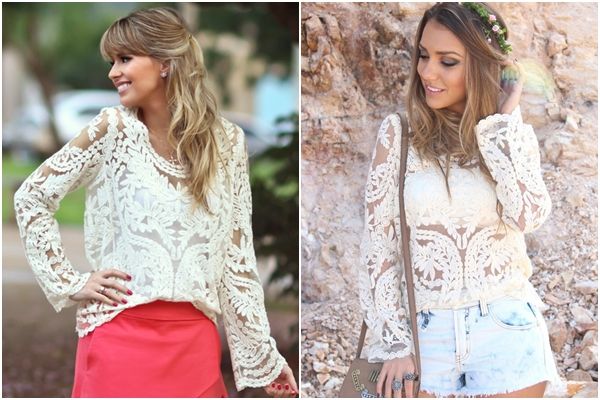 Blusa guipir super DIVA