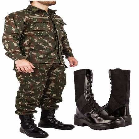 Kit Uniforme Paintball Airsoft Coturno Atalaia Cinto Na