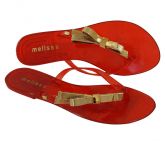Sandália Melissa Harmonic Chrome Transparente Vermelho