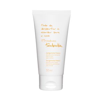Creme hidratante talco pés Bergamota Natura