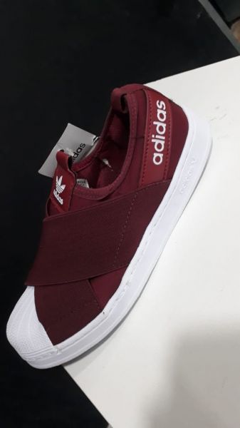 Tênis Adidas Superstar Slip-On Bordô ATACADO: 65,00