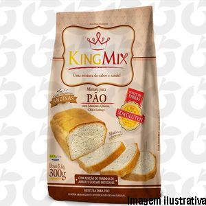 Mistura para Pão com Sementes e Cereais 300 Gramas KingMix
