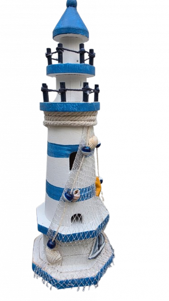 Adorno Enfeite Decorativo de Madeira Farol 30 cm - MAD-5067