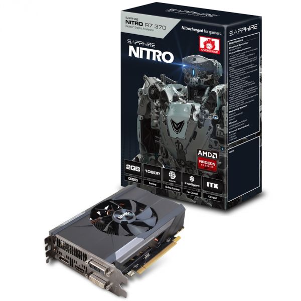 Placa de Vídeo VGA Sapphire AMD Radeon R7 370 2GB Nitro Dual x OC DDR5 PCI-Express - 11240-10-20G
