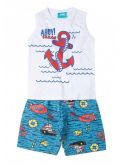 Conjunto Infantil Regata Branco