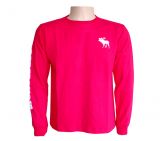 Camisa Abercrombie Manga longa Vermelho