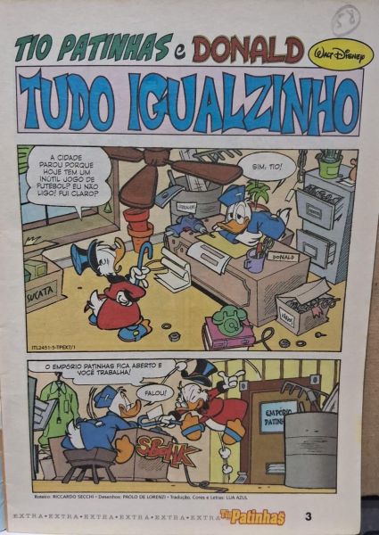 Gibi Tio Patinhas Extra 07 Crocodilo Dourado