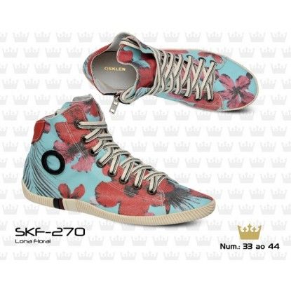 BOTA OSKLEN LONA FLORAL  Cód. do produto: SKF-270