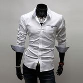 Moda Luxo: Camisa Slim Fit Manga Longa, de Ótima Qualidade. Frete Grátis